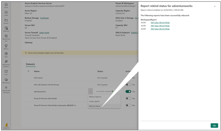 Power BI-May-23-update-DirectLake-Import-DirectQuery-integrated workspace-temporary-WS