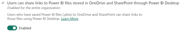 Power BI-May-23-update-OneDrive-SharePoint-turn-off
