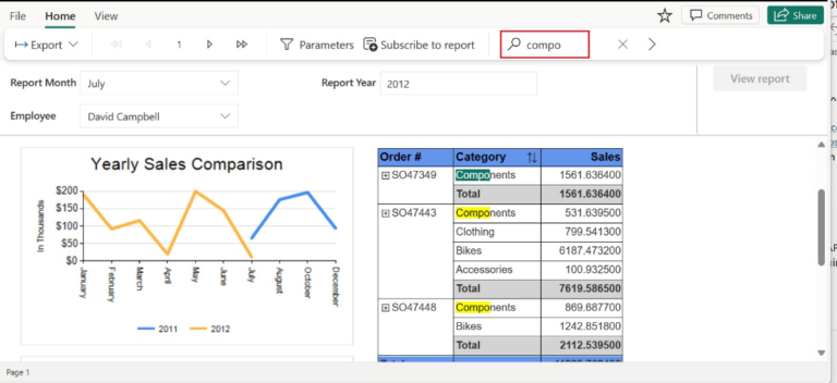 power bi-december 2023-data connectivity-paginated report-search
